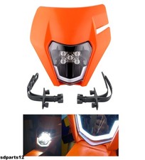 Mascherina faro led arancione - led,