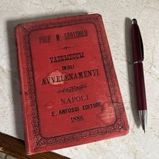 Libro Del 1888 “VADEMECUM DEGLI AVVELENAMENTI CLINICO TERAPEUTICO”