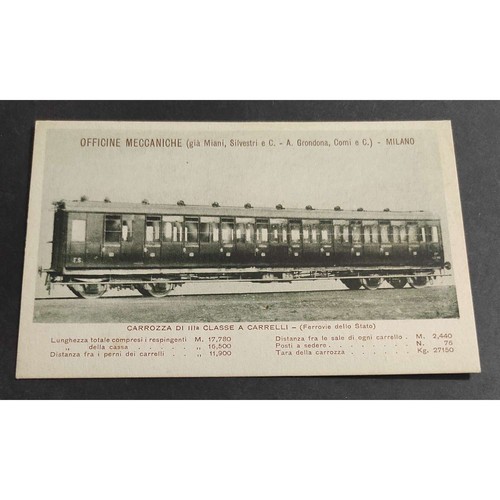 Cartolina milano officine - -,