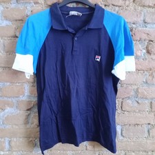 FILA Vintage 80s BORG Style Era Maglia Tennis Shirt Trikot Made in Italy 48 M