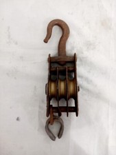 Vecchia Carrucola In Ferro  uso arredo industriale Modernariato Vintage 