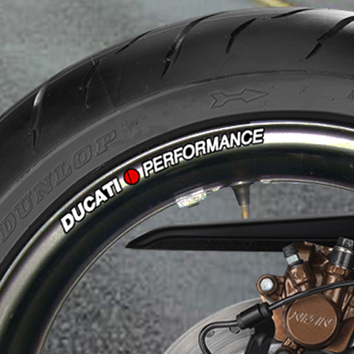 Adesivi cerchi ruota ducati - adesivi,