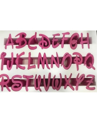 Lettera alfabeto disney fucsia - lettera,