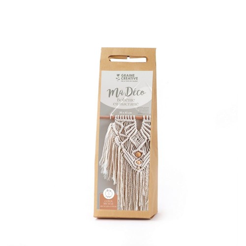 Kit macramè boheme ecrù - macramè,