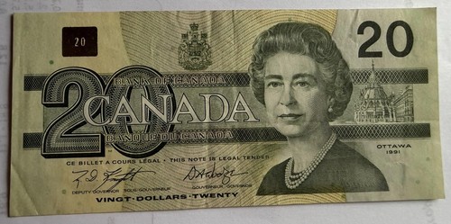 Biglietto canada dollari - canada, 20