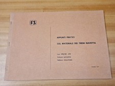 Manuale FS Appunti pratici sul materiale dei treni Navetta Firenze 1979