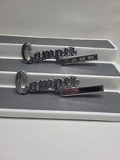 Dodge Camper 7500 raro emblemi porta parafango vintage anni 70 cromo vernice nera USA