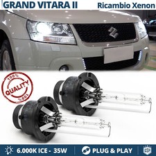 2 Lampade XENON D2S PER Suzuki Grand Vitara 2 RICAMBIO 35W 6000K HID GHIACCIO