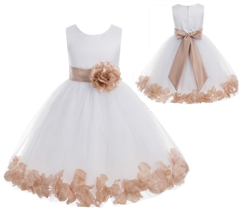 Abito sposa bambina fiori - sposa, a