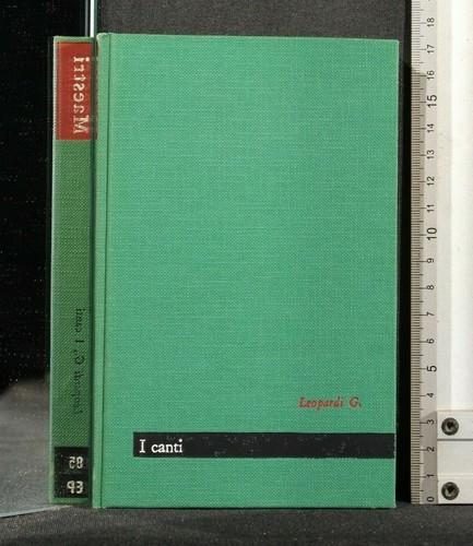 Maestri canti leopardi - i, canti.