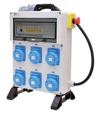 QUADRO ELETTRICO DA CANTIERE -n.6 prese Monofase16A-6KW 230V.+Emergenza - IP65