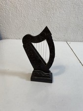 Modellino Arpa In Legno Decorativa Da Collezione Strumento Musicale vintage