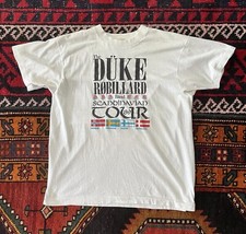 Vintage 1980s Duke Robillard Band Scandinavian Tour Blues Guitar Crop Rare M/L