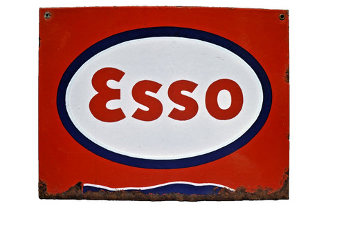 Vintage esso porcellana smalto - esso,