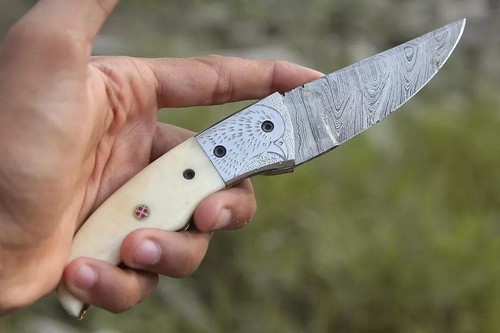 Hand forged inch damascus - 6.5",