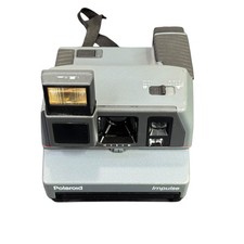 Macchina fotografica Polaroid Impulse 600 ritratto istantaneo grigio vintage con cinturino