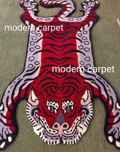 Tappeto tigre tibetano - , rosso