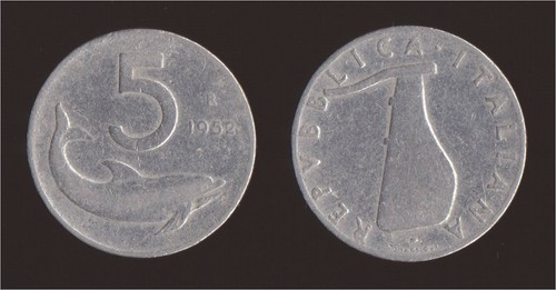 Lire 1952 delfino italia - 5,