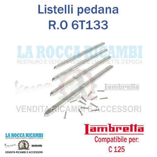 Kit listelli pedana alluminio - listelli,