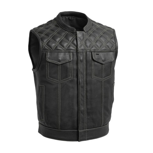 Gilet uomo pelle - in,
