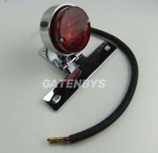 Fanale posteriore stop freno moto cromato per Harley Softail Sportster Bobber