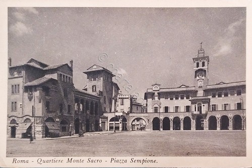 Cartolina roma quartiere - cartolina,