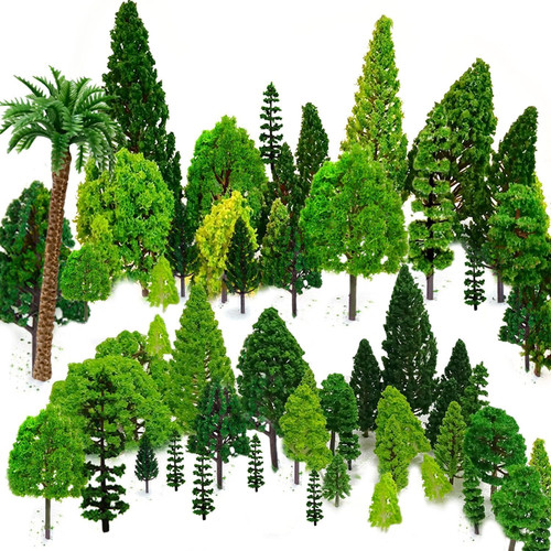 Modello misto alberi 29pz - modello, alberi,