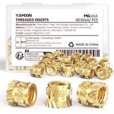 Inserti filettati M6 per