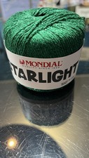 Gomitolo laminato Verde  Mondial Starlight viscosa uncinetto ferri