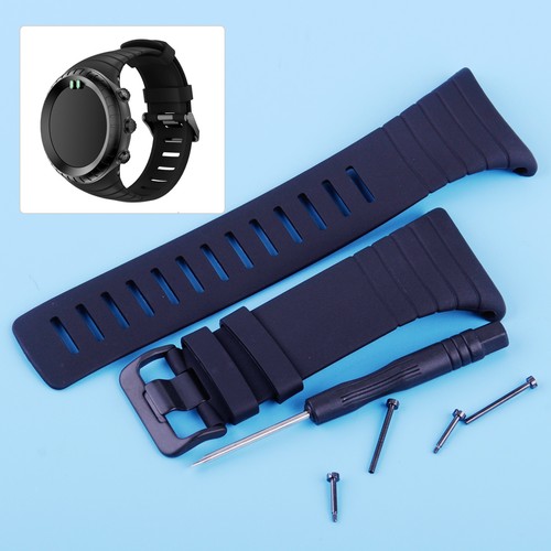Black rubber watch - rubber, strap