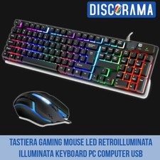 TASTIERA GAMING MOUSE LED