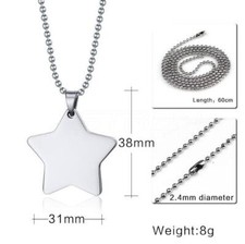 Collana con piastrina militare