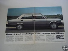 advertising Pubblicità 1982 FIAT 131 DIESEL