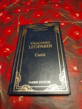 Giacomo Leopardi Canti Libro