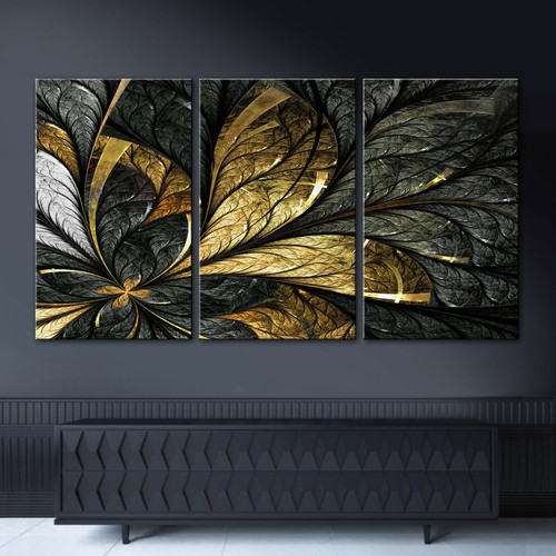 Foglia oro astratto immagine - foglia,