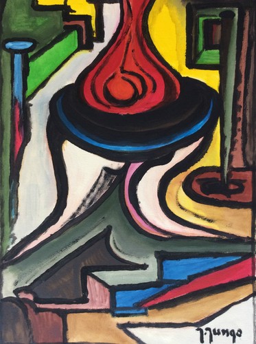 Espressionista gouache jungo - gouache,