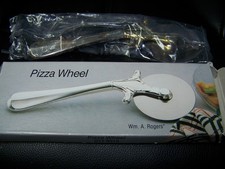 Wm. A Rogers Tagliapizza Ruota Piatto Argento Nuovo Vecchio Stock