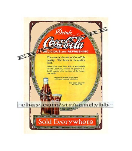 Insegna latta classica soda - insegna,