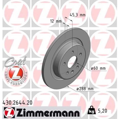 Zimmermann disco freno - 2x,