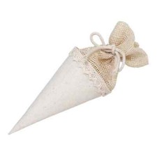 10 CONI PORTARISO DECORAZIONE CONFETTI BOMBONIERA CONFEZIONE NOZZE