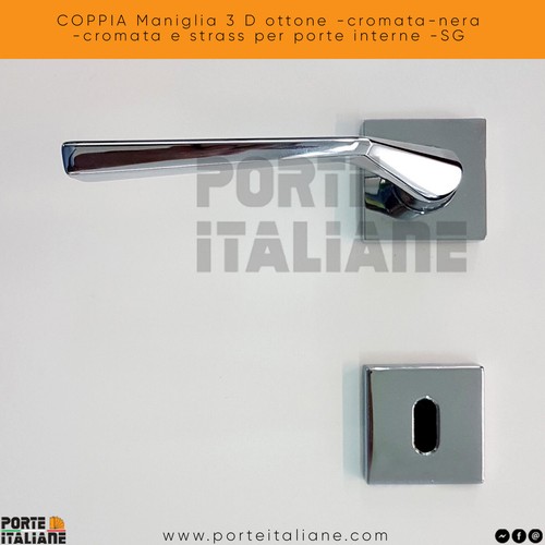 Coppia maniglia ottone - maniglia, d