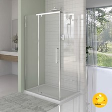 BOX DOCCIA RETTANGOLARE ANTA BATTENTE CRISTALLO TEMP. 8MM TRASPARENTE AZIMUT