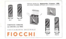 Cartucce Fiocchi. Pubblicita