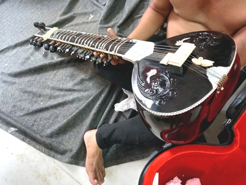 Sitar munda con scatola - scatola, in