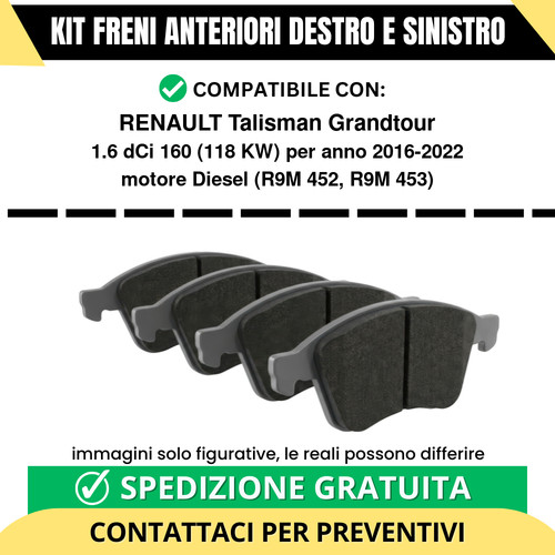 Pastiglie freno anteriori per - freno,