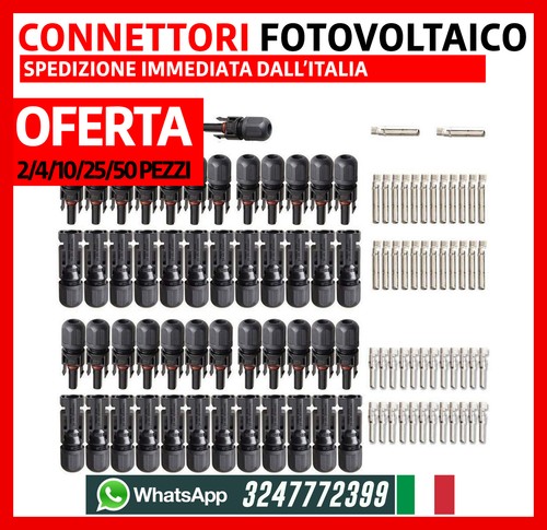 Lotto connettori 30a - connettori, maschio
