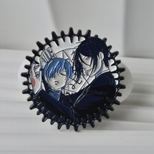 Distintivo spilla metallo nero