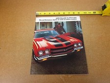1970 Chevrolet Chevelle SS Malibu SS396 SS454 sales brochure 16 pg ORIGINAL