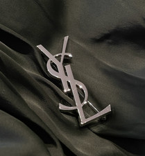 Ottima spilla vintage Yves Saint Laurent tono argento