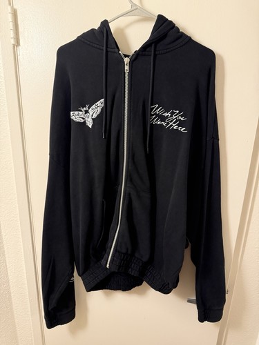 Felpa con cappuccio zip darc - con,